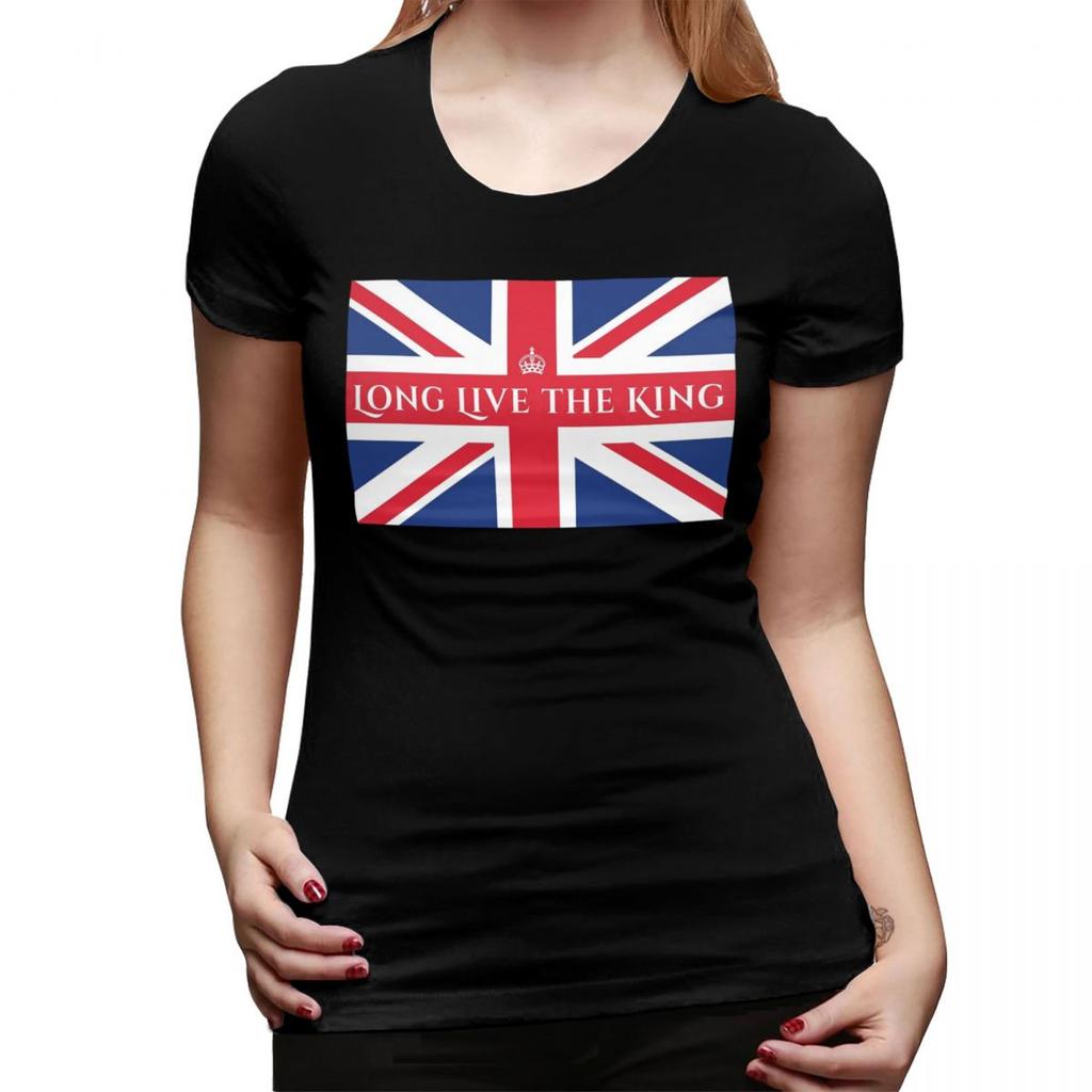Union Jack Flag Of The UK United Kingdom British TShirt for Women Crew Neck Streetwear T Shirts Womens Tees Short Clothes Tops