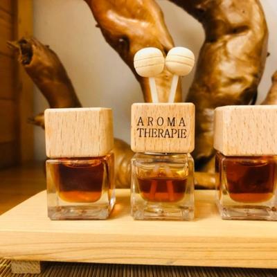 Luxury Wooden and Glass Car Air Freshener with 6 Premium Scents