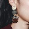 Vintage Daisy Flower Earrings For Women Personality Bohemia Long Drop Earrings Holiday Party Jewelry Accessories Gifts