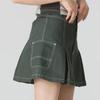 Puma Ss24 Outdoor Fashion Color Block Line Design Comfortable Breathable Trendy Casual Skirt Women Skirts Green 626864-80