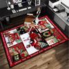 Christmas Vintage Truck Office Rug Chair Mat, Game Carpet, Suitable for Front Door, Bedroom, Living Room, Desk, Holiday Gift