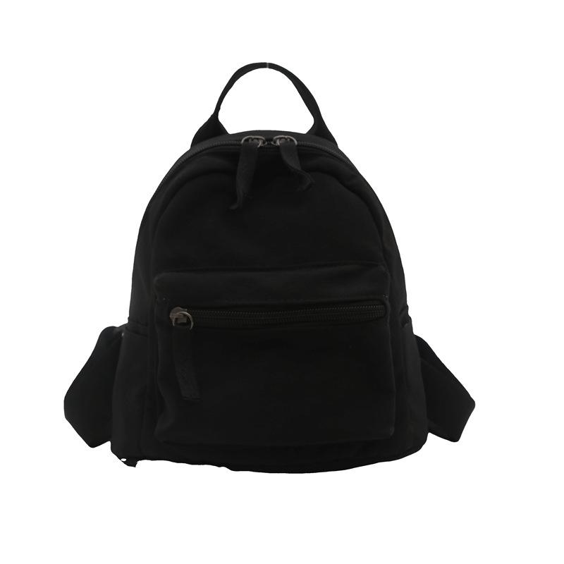 Einfacher lässiger Mini-Rucksack für Damen 2025 neue modische einfarbige kleine Tasche klein frisch Studenten-Reiserucksack