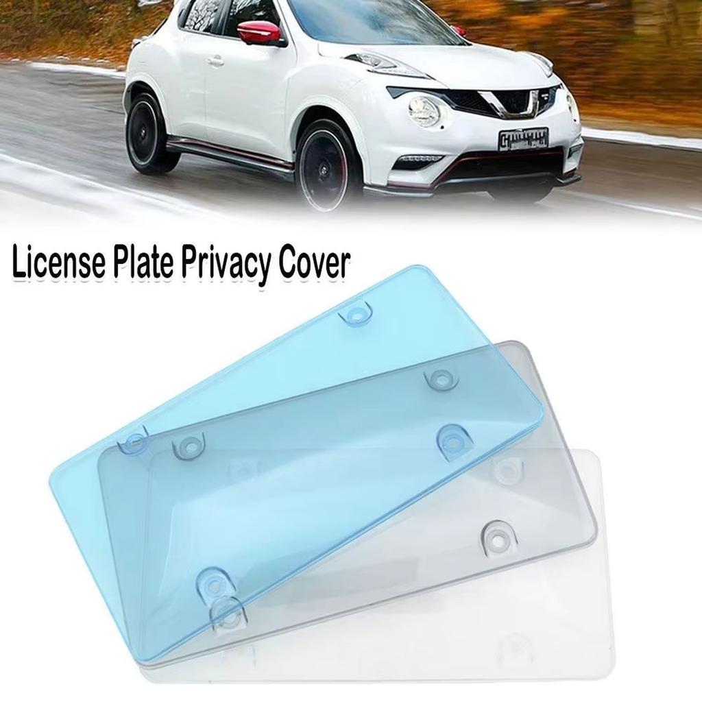 Transparent License Plate Privacy Cover ABS Camera Blocker License Plate Frame Car License Plate Protector
