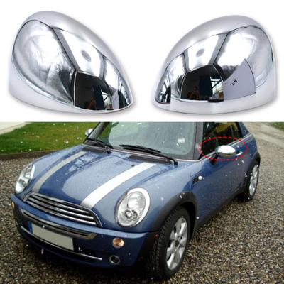 2Pcs Rearview Cap Side Installation ABS Self-adhesive Easy Car Rearview Cover for BMW MINI