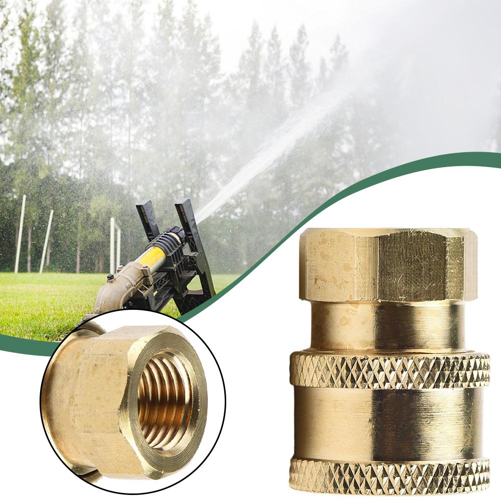 High Pressure Washer Connector 1/4 Inch Quick Release Connector Coupler Fitting For Garden Hoses Car Washer Lance Connector G1/4