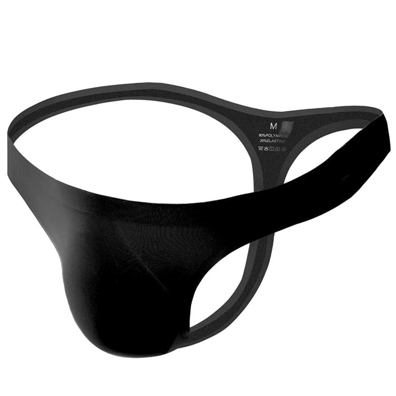1Pc Thong Seamless Men Sexy G-strings Ultra-thin Briefs Underwear Ice Silk