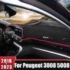 For Peugeot 3008 5008 GT Hybrid 2016 2017 2018      Car Dashboard Sun Shade Cover Non-slip Mat Accessories