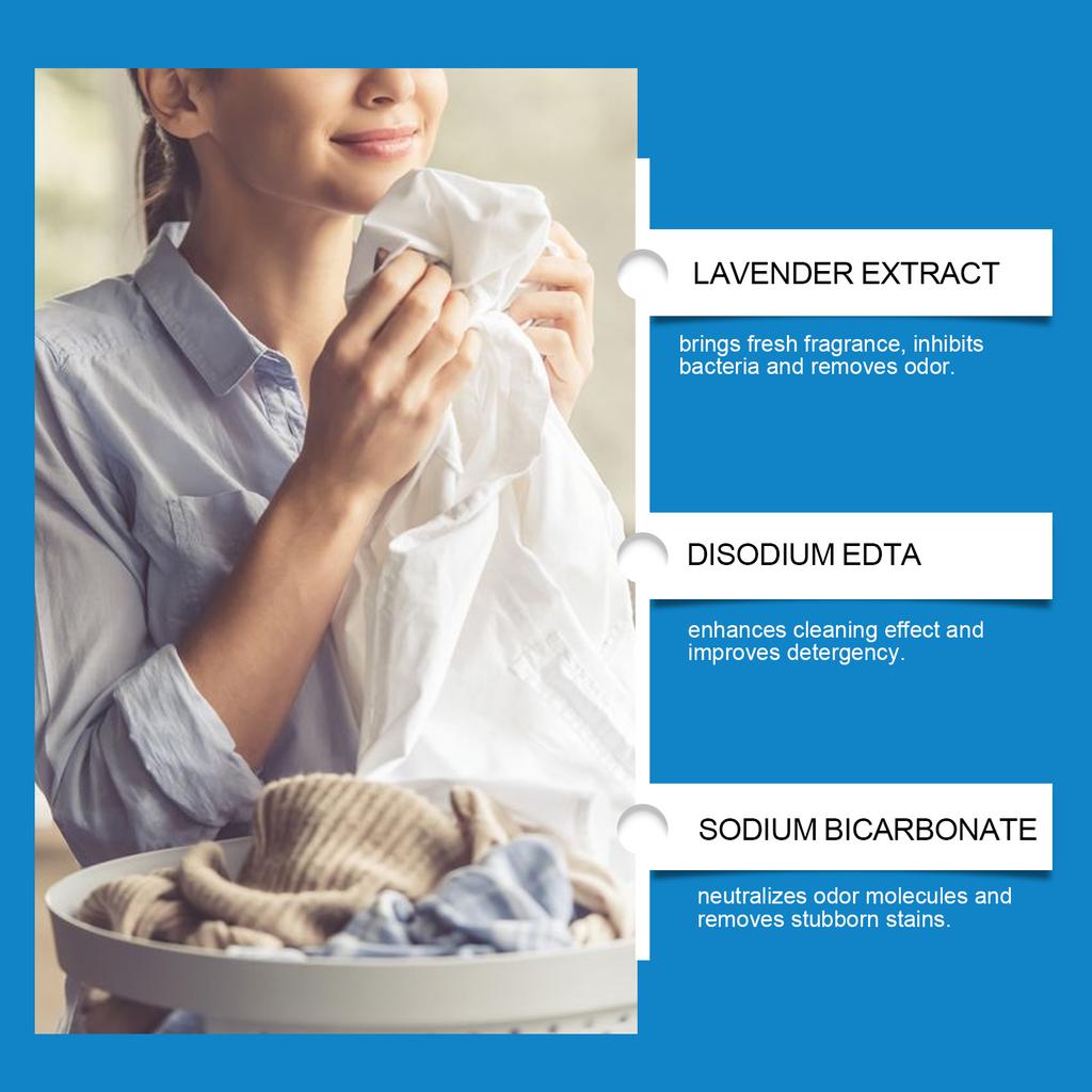30PCS Laundry Detergent Sheets Easy Dissolve Laundry Tablets Strong Deep Cleaning Detergent Laundry Soap for Washing Machine