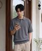 ADHOC Men'S Summer Short Sleeve Collared Knit (3 Colors) (Hc4Ska1)