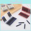 Universal Pen 34mm Student Fountain With Replaceable Ink Cartridges Black Blue