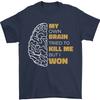 Brain Cancer Aneurysm Awareness Mens T-Shirt 100% Cotton