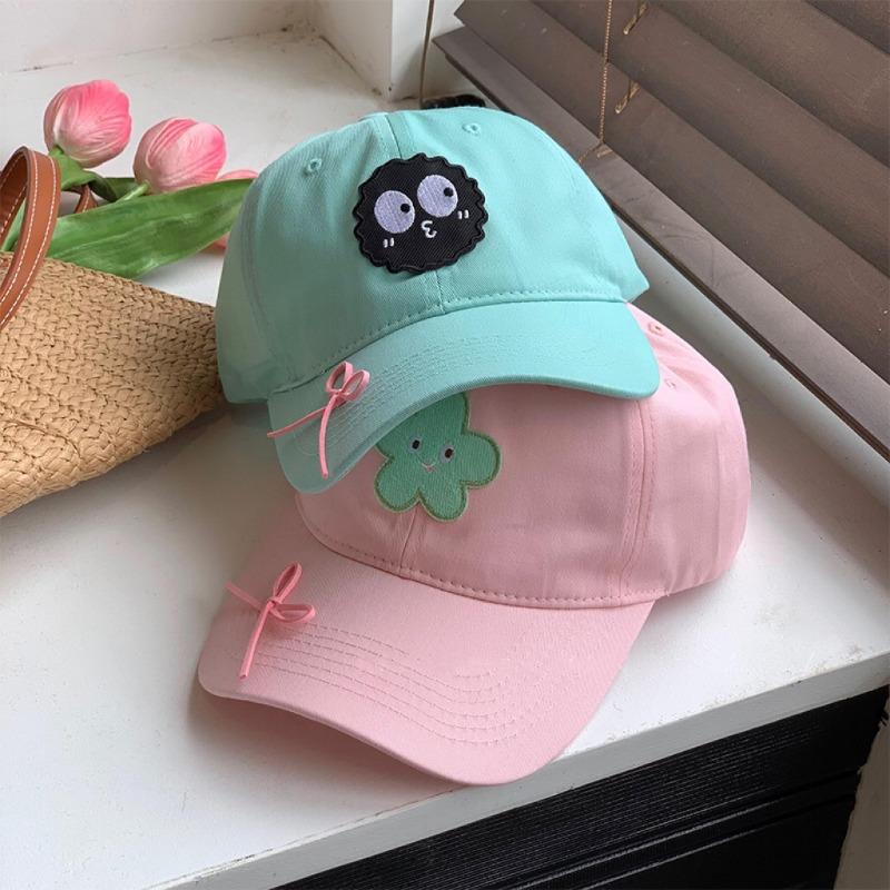 Cute funny baseball cap women's wide brim big face showing face small cap new hat trend
