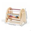 Wooden Rolling Drum Tabletop Educational Toy Early Learning Rotating for Young Children,