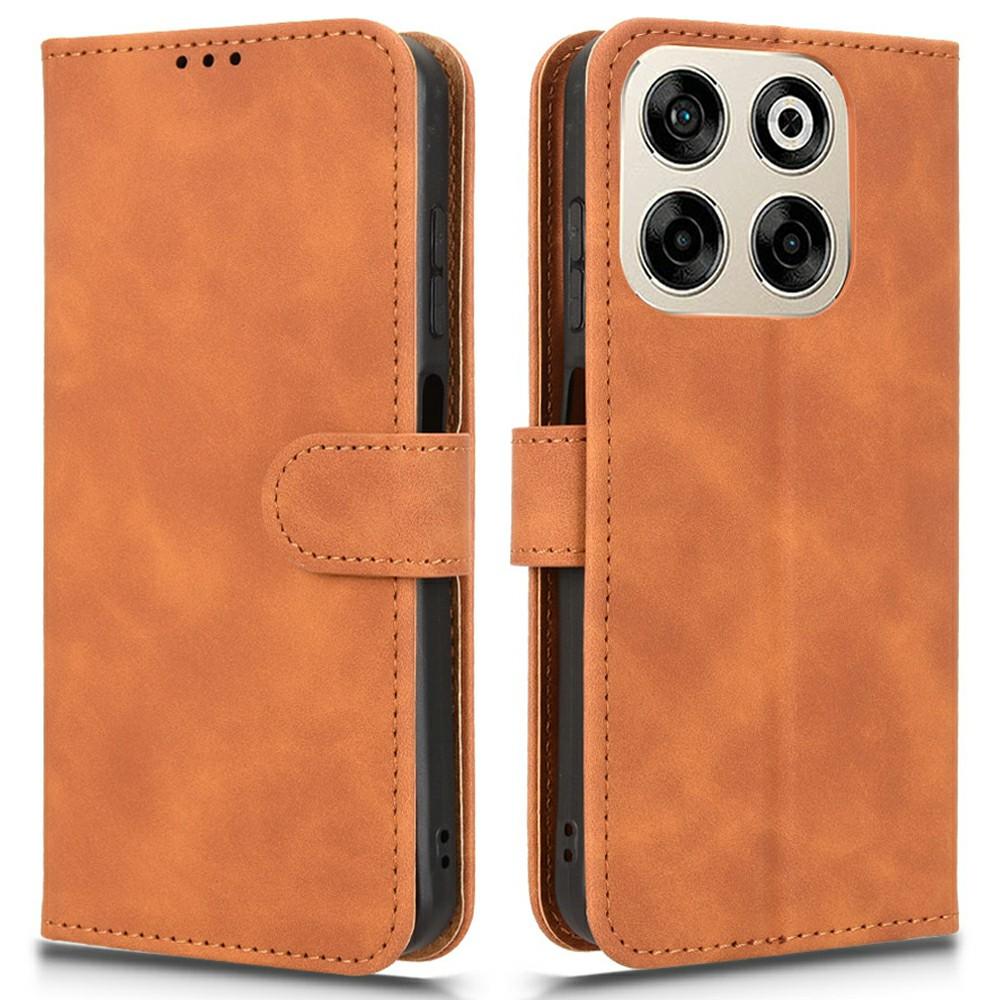 

For ZTE Blade V70 Leather Case Skin Feel Anti Drop Wallet Flip Phone Cover E