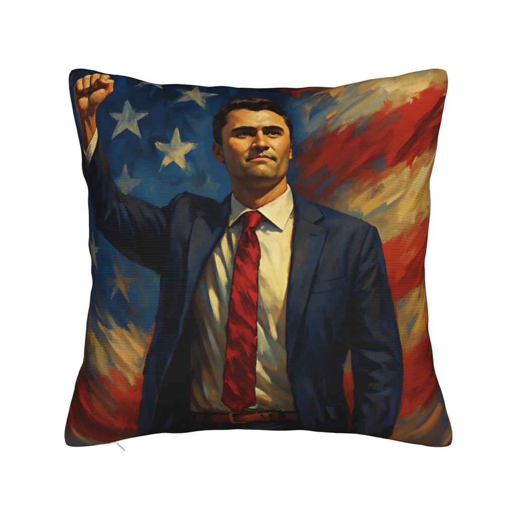 Charlie Kirk Angelic Advocate Charlie'S Home Pillow Case Morden Pillow Cover Design Pillowcases For Couch Sofa Bedroom