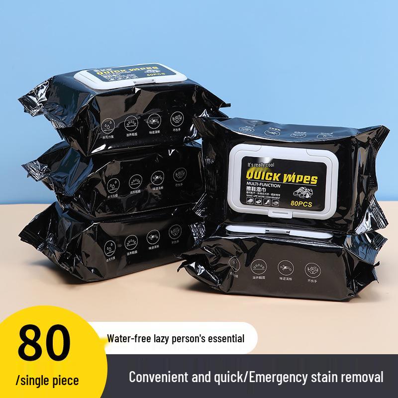 Shoe Wipes: Waterless Cleaning & Stain Removal for White and Sports Shoes, Portable Pack