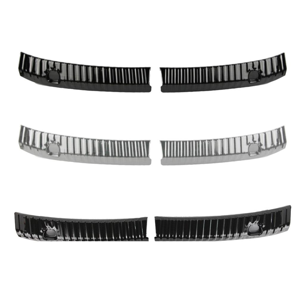 Car Trunk Door Sill Strips Auto Carbon Fiber Rear Bumper Protection Sticker For Tesla Model Y Auto