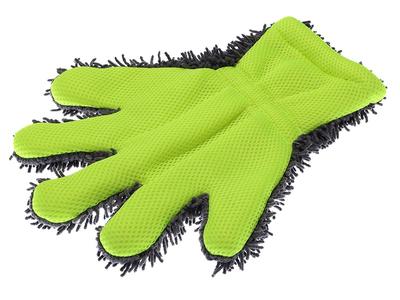 Gant de toilette en microfibre chenille avec maille