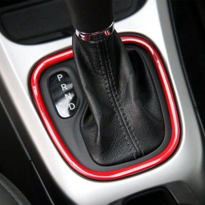 1x Interior Gear Shift Box Frame Trim Cover For Jeep Compass 17+ Red Accessories