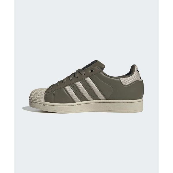 adidas Superstar 2 Dunkles Khaki Unisex-Sneakers Grün Mittel-Dunkel-Khaki Bliss JQ3181