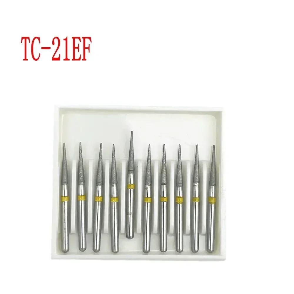 10pcs/box Dental Diamond Burs Drill FG Diamond 1.6mm Shank for High Speed Handpiece Burs