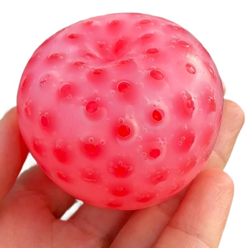 Funny Apple Pimple Popping Fidget Toy Soft Reusable Model Silicone Pimple Sensory Squeeze Toys Squishy Creative Christmas Gift