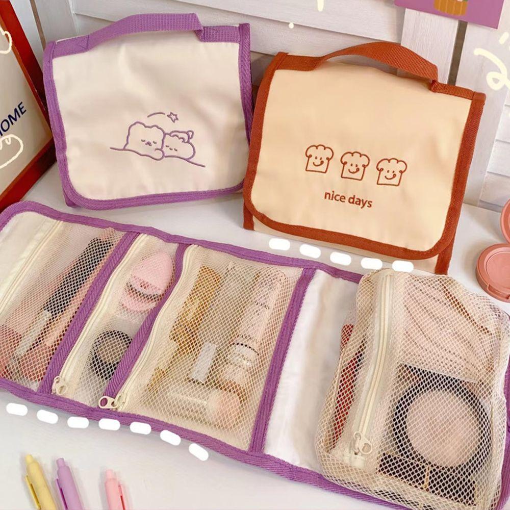 

Bag Storage Bag Mesh Large capacity Cosmetic Organizer Cosmetic Bag Toiletry Bag Makeup Pouch A