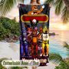 Five Nights At Freddy’s Beach Towel, Personalized Custom Text, Quick Dry Soft Large Towel For Swimming Pool Travel