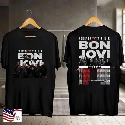 Bon Jovi 2026 Forever Tour T-Shirt Bon Jovi 2026 Konzert Bon Jovi Shirt Unisex T-Shirt
