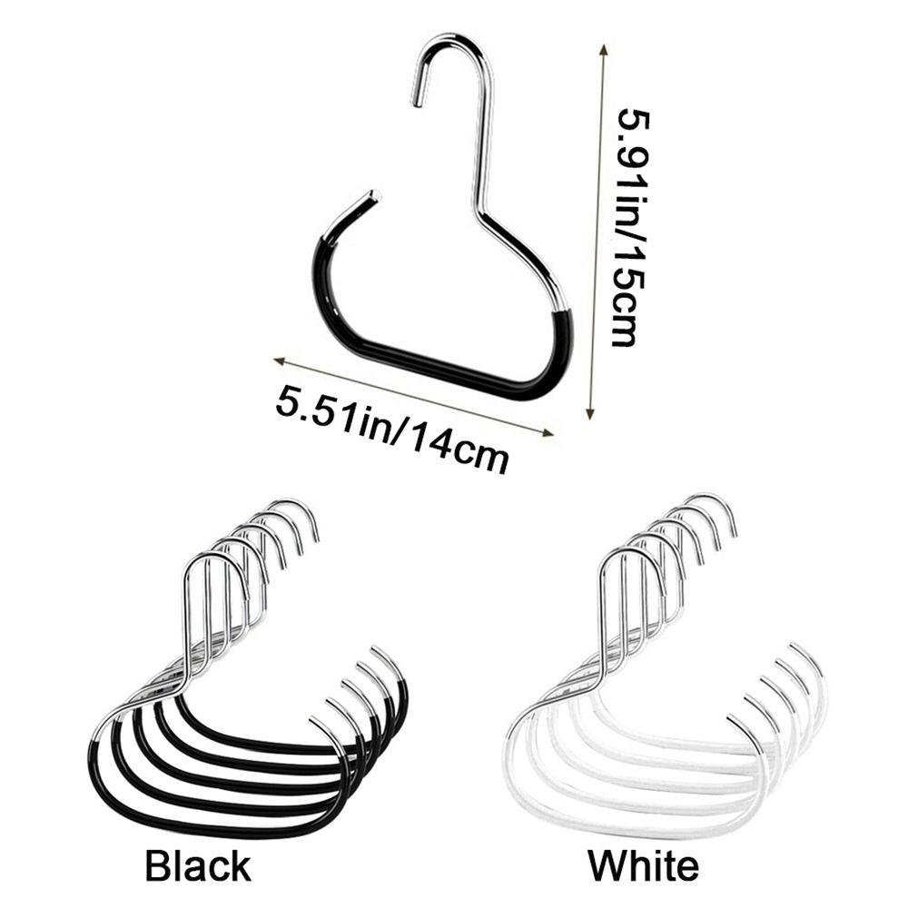5Pcs Carbon Steel Closet Hat Hanger Space Saving Baseball Cap Hanger Hat Storage Hook Wardrobe