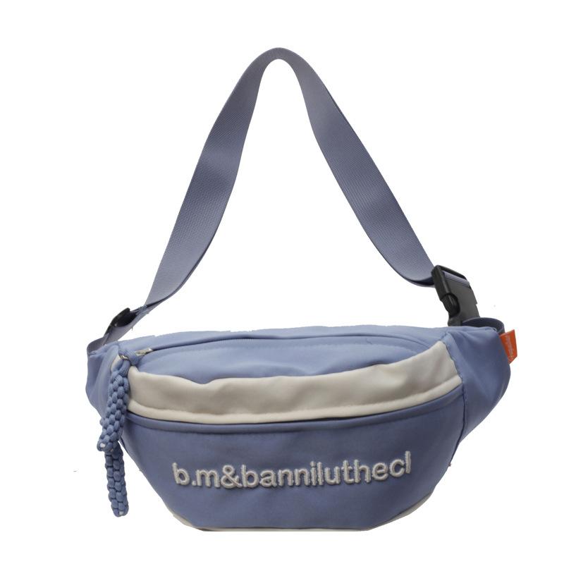 Chest Bag Men Women's Crossbody Bag Waist Bag Student Embroidered Satchel