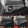 For Dodge Charger 2015- Carbon Fiber Car Headlight Control Panel Trim Cover Decoration Sticker Auto Interior Accessorie