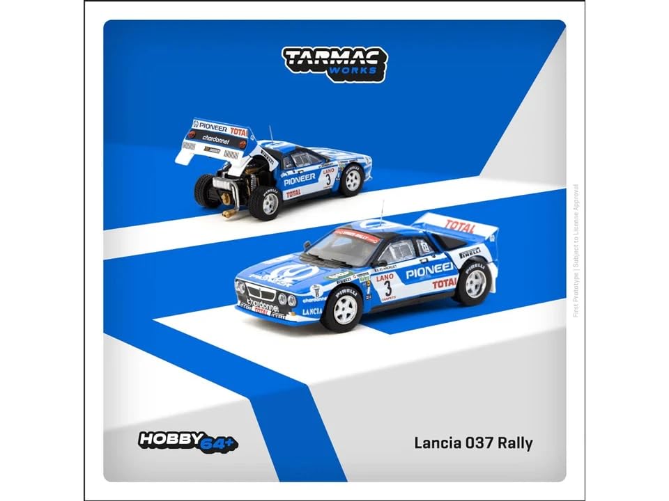 Tarmac Works scale Lancia 037 Ypres Rally 1983 Tarmac Works Sappey 1/64 J.C. Andruet/F