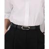 Women's Genuine Leather Black Waist Belt for Casual and Formal Wear