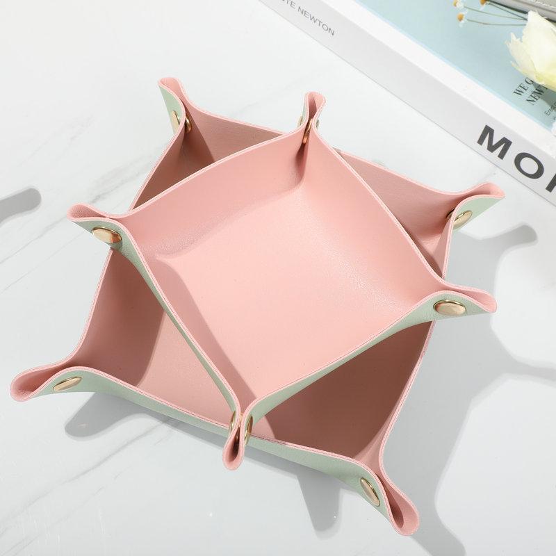 Leather Key and Jewelry Storage Tray 