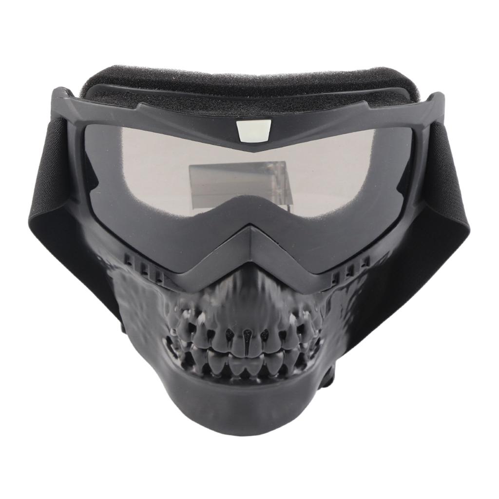 Outdoor Detachable Motorcycle Goggles Helmet Ski Sports Motorbike Racing Glasses (Black)