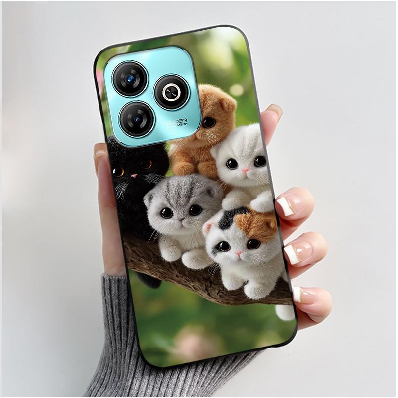 Phone Casing For ZTE Blade A75 4G Case Z2359 Luxury Dragon Cute Cool Boys Girls Black Matte Soft Silicone Protective Back Cover