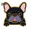 Easy Disassemble Brooch Pin Dog Head Design Enamel