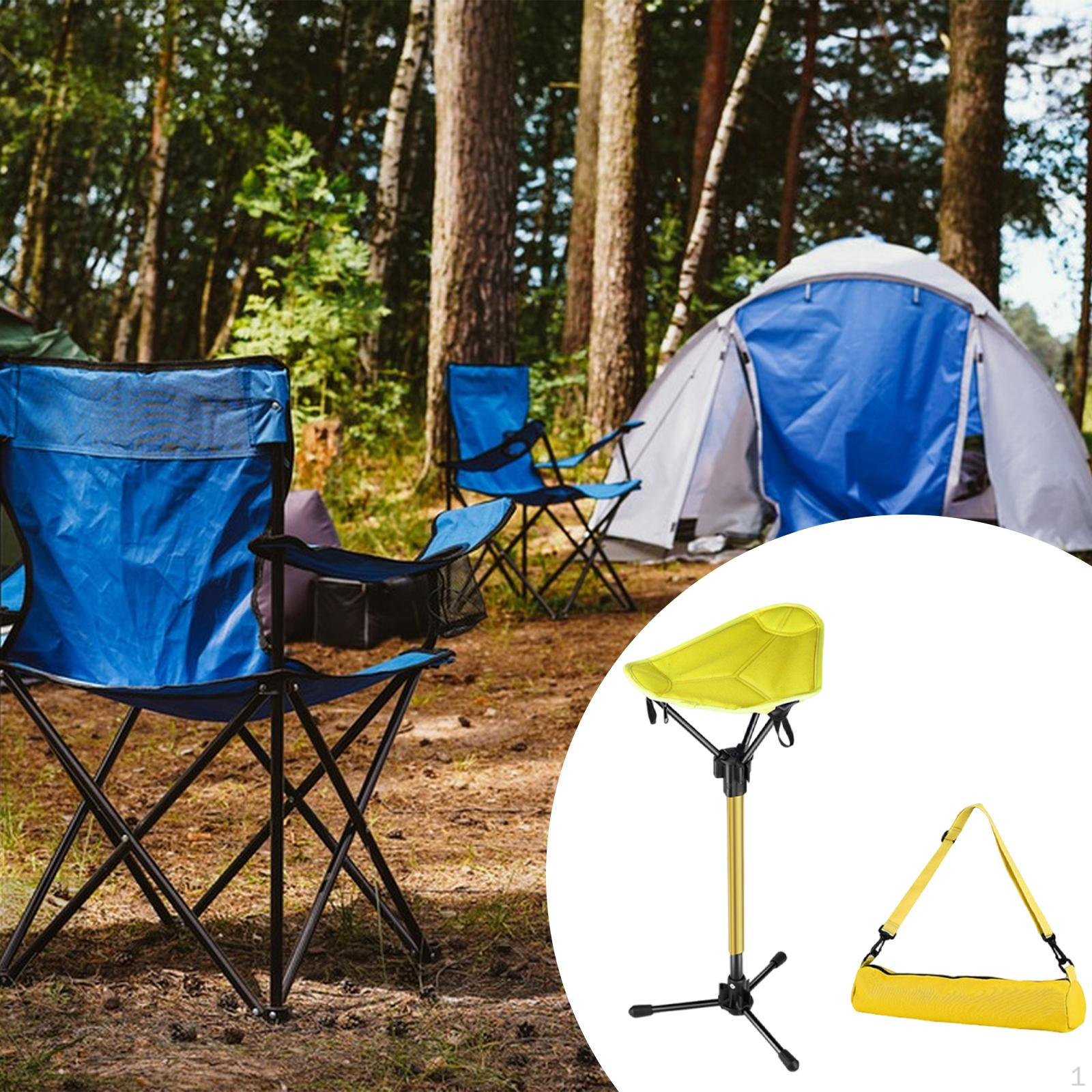 

Походный табурет Складной стул Сверхпрочный Портативная подставка для ног для садоводства Спортивные мероприятия yellow