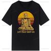 Męski T-shirt Rekreacyjny Vintage Namaste Matka Explicit 3D T-shirt Męski Bawełniany z Okrągłym Dekoltem Top Lato