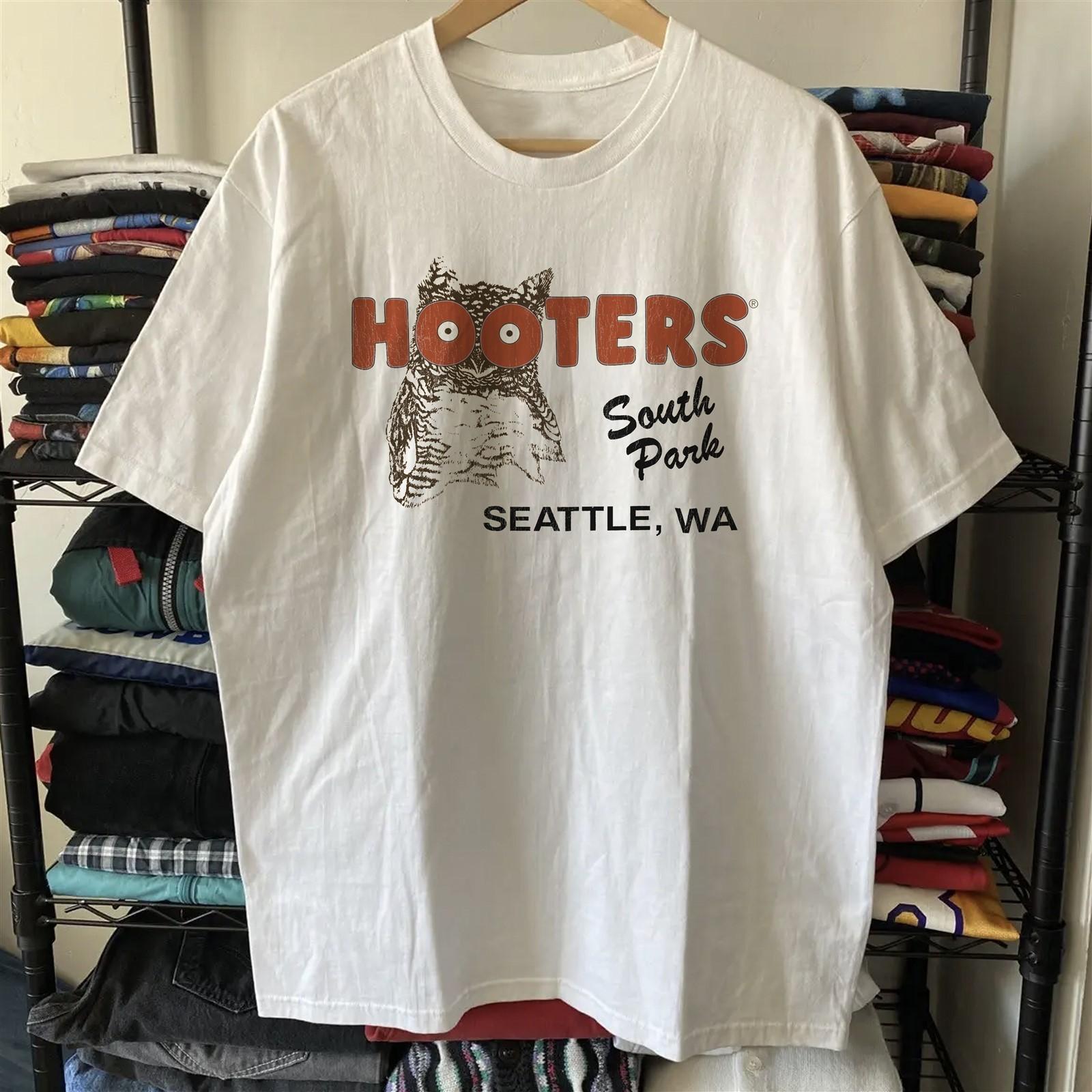 Hooters Seattle Aged T-Shirt White M 4XL