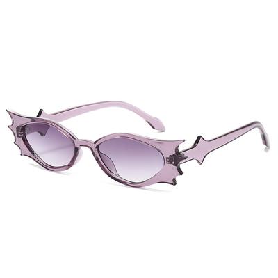 Retro Gradient Cat Eye Bat Sunglasses Unisex Y2K Punk Style UV400 Halloween Party Fun Glasses For Men And Women