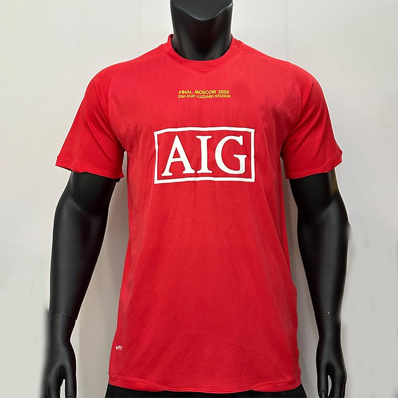 Retro 07-08 Manchester United Champions League Home Jersey Medium