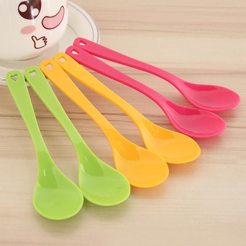 

12-Piece Colorful Minimalist Small Spoons for Kids: Rice, Soup, Medicine, Kitchen Seasoning, Coffee Stirring.