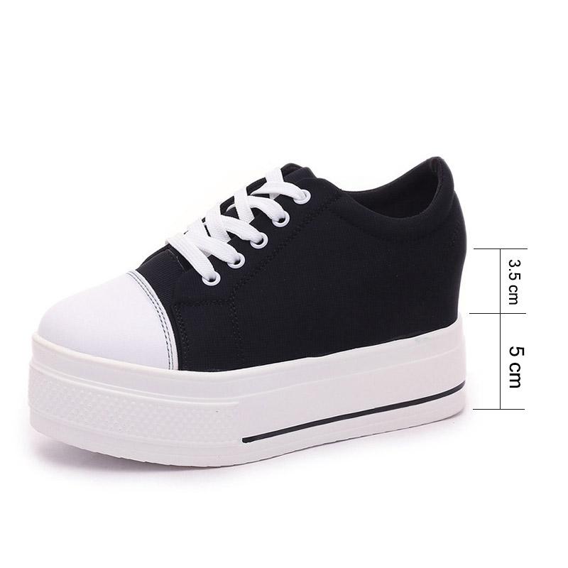 canvas platform pumps