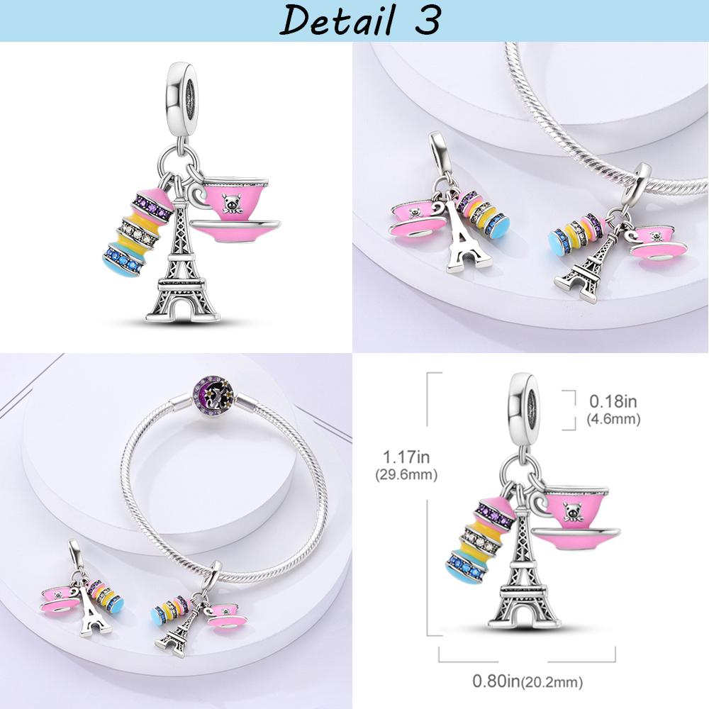 Copper Spots Series Charm Eiffel Tower Egypt Charms Pendant Fit Mula Original Sliver Bracelets Diy Jewelry Gifts