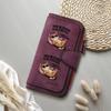  Funny Cat Print Wallet PU Leather Long Purse Card Holder 