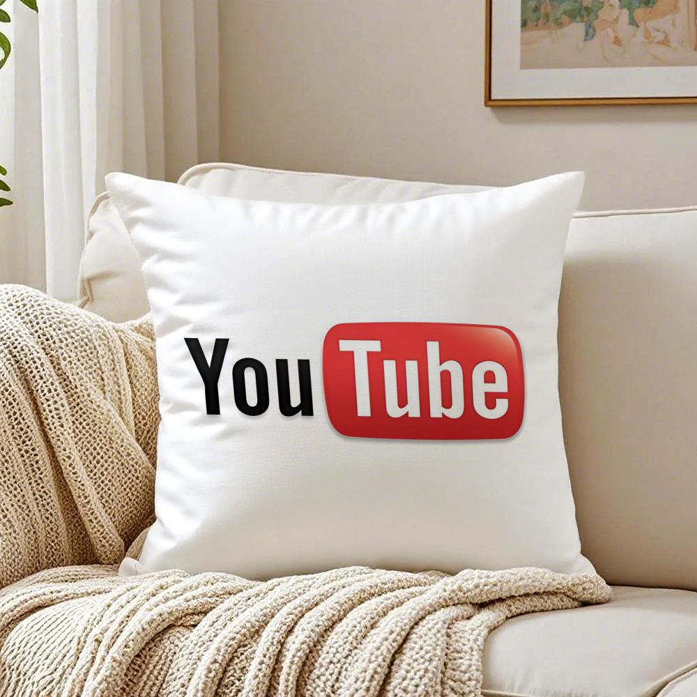 

Popular Video Platform YYouTube Cushion Cover Pillowcase Antidustmite living Room Sofa Decor Cushion Room 30X30cm