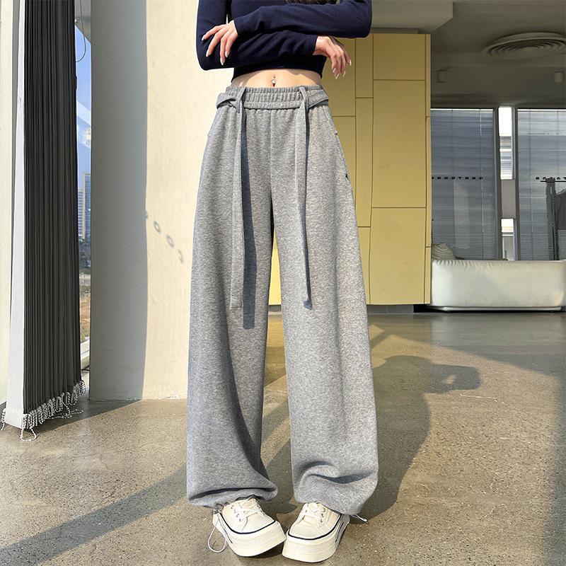 

Sticky Rice Women s Wide-Leg Casual Pants, Spring 2026: Versatile, Loose, Slimming, Two-Wear Drape, Floor-Length. L