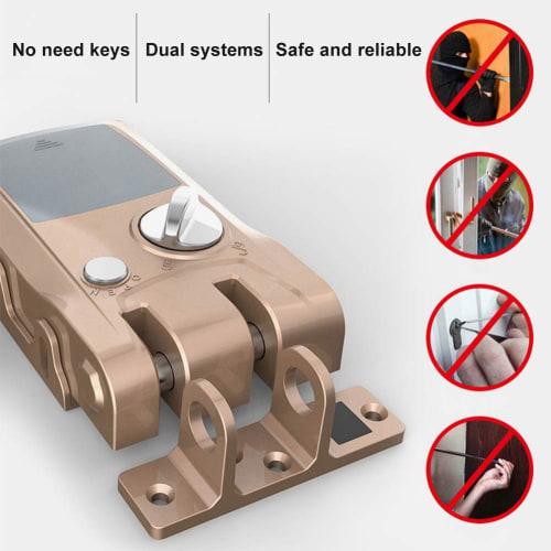 Estink Intelligent Door Lock, Anti-Theft Security System with 4 Remote Controllers for Home Apartment Warehouse Garage